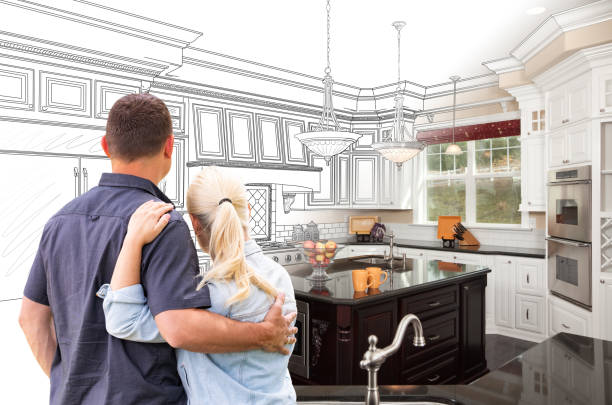Professional Cabinet Refacing technician working in Woodbury, MN